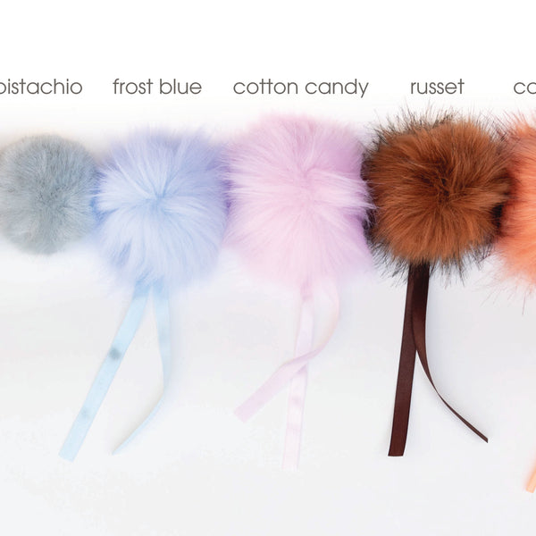 New Faux Fur Pom-Pom Colors