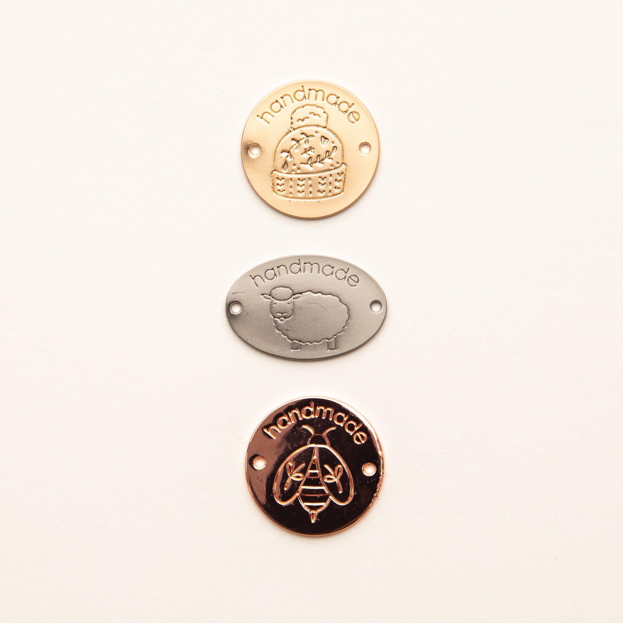 Metal Sew-On Tags (3)