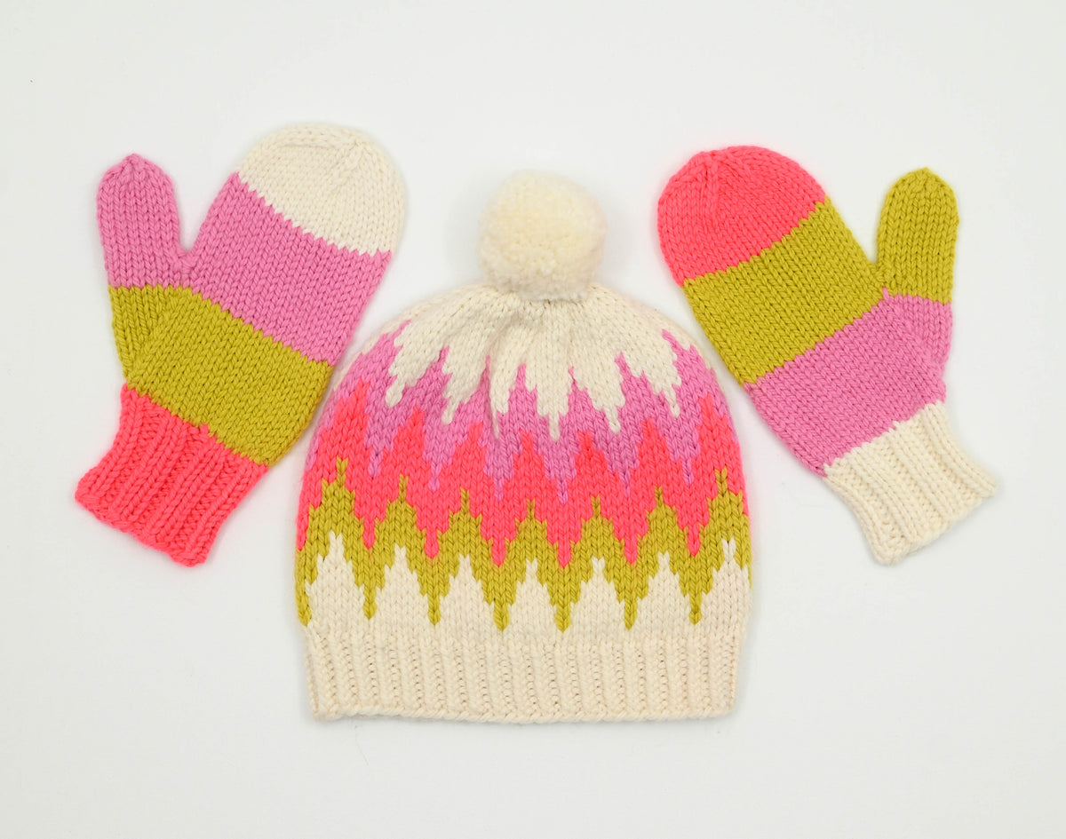 A. Opie Designs - Northport Hat & Mittens Knitting Kit