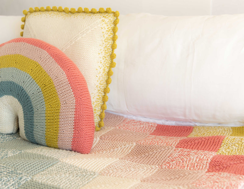 Over-the-Rainbow Pillow Knitting Kit