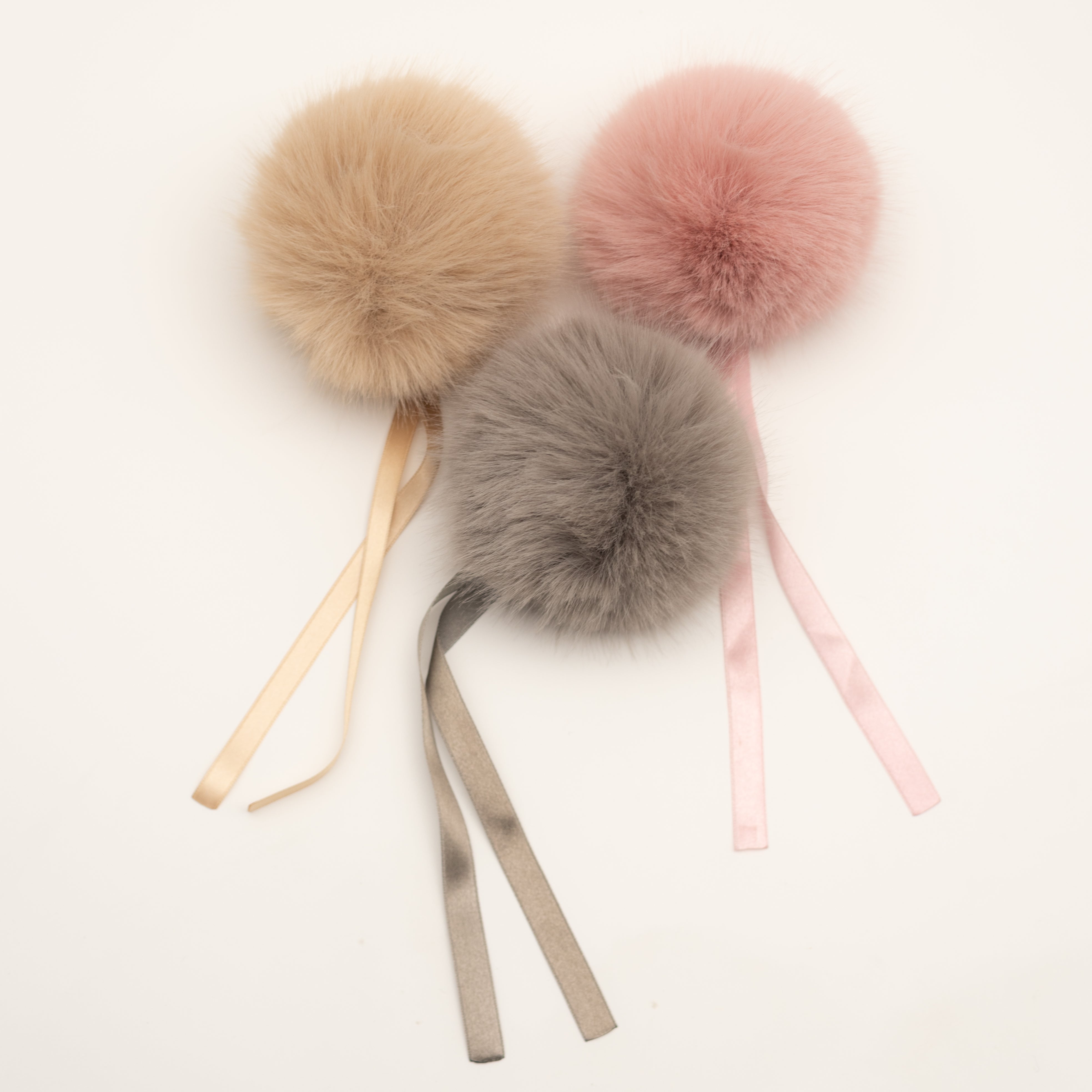 Faux Fur Pom Poms