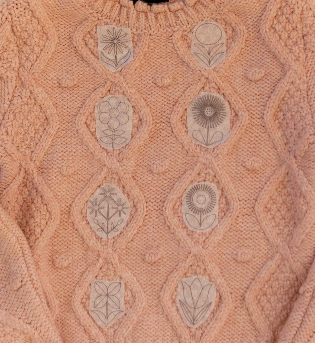 Scandi Flowers Stick & Stitch Embroidery Pattern
