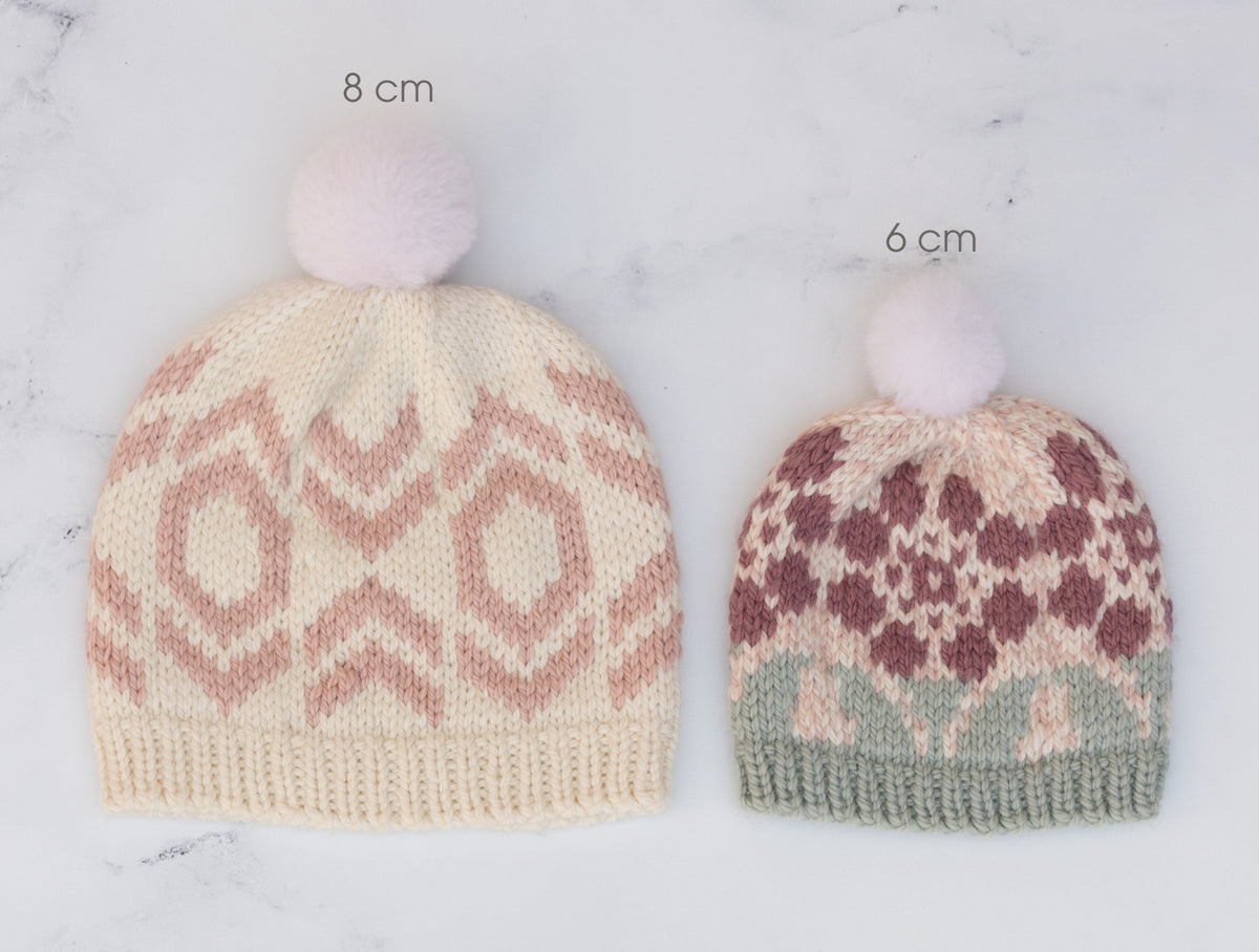 Wholesale Poms: Wool Pom-Pom (6 cm, 2 poms per card, 2 cards/order)