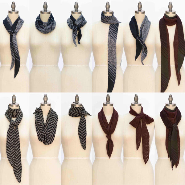 How to Tie your Handknit Skinny Scarf