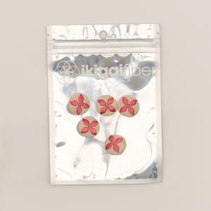Wholesale Notions: Embroidered Buttons (3 packs of 5 buttons)