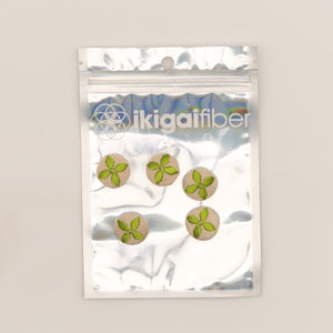 Wholesale Notions: Embroidered Buttons (3 packs of 5 buttons)