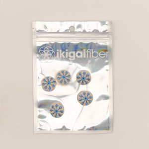 Wholesale Notions: Embroidered Buttons (3 packs of 5 buttons)