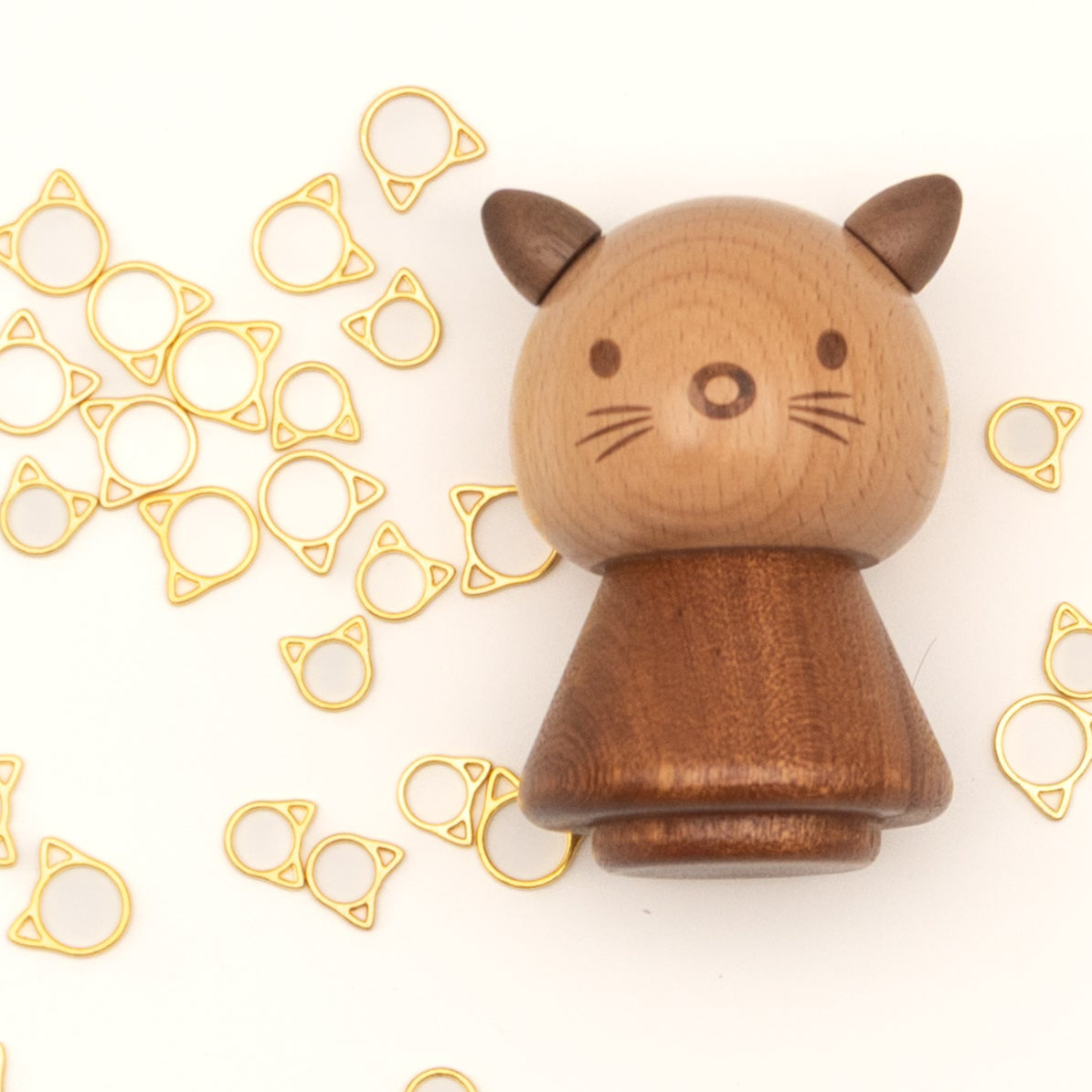 Wholesale Notions: Stitch Marker Kitty (set of 3)