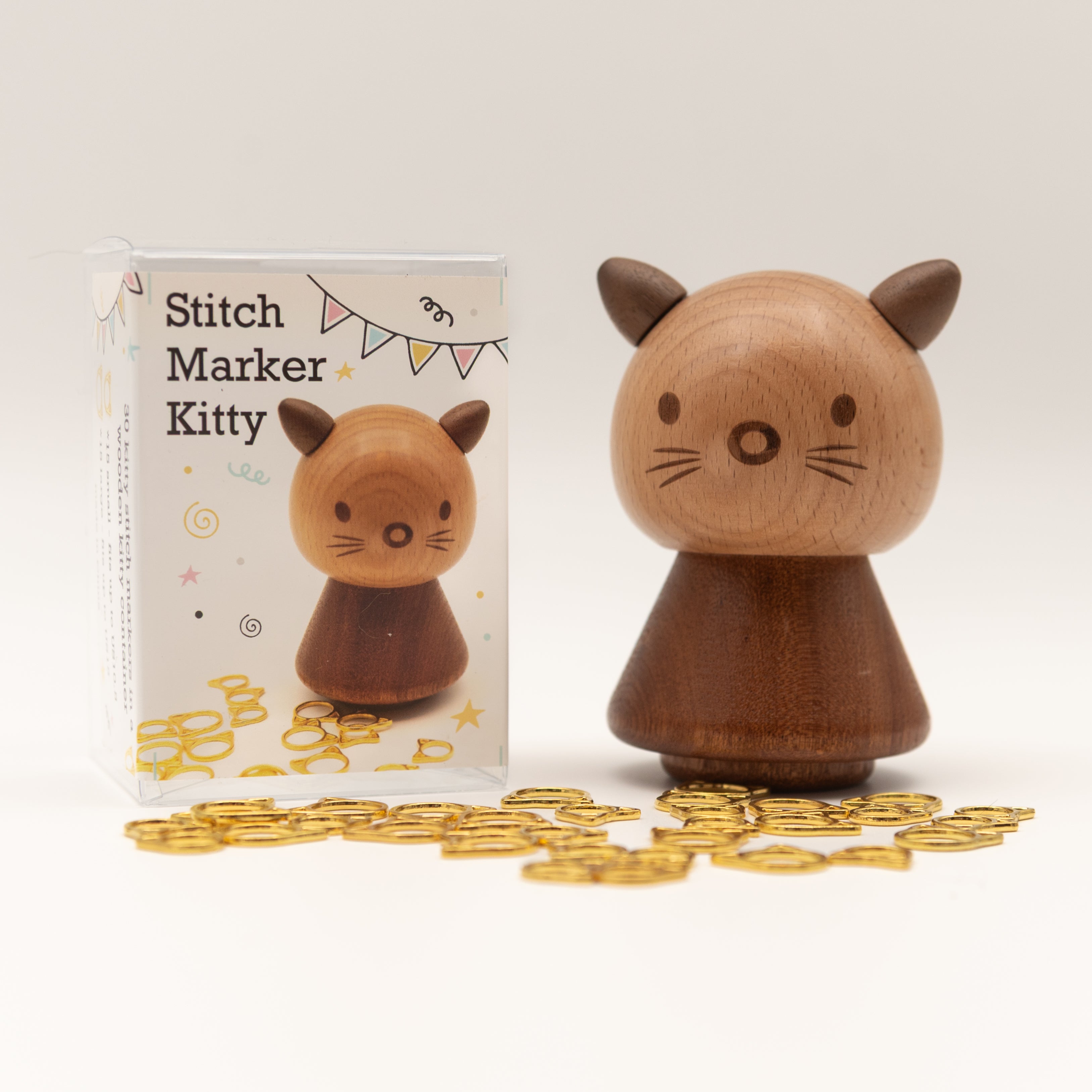 Wholesale Notions: Stitch Marker Kitty (set of 3)