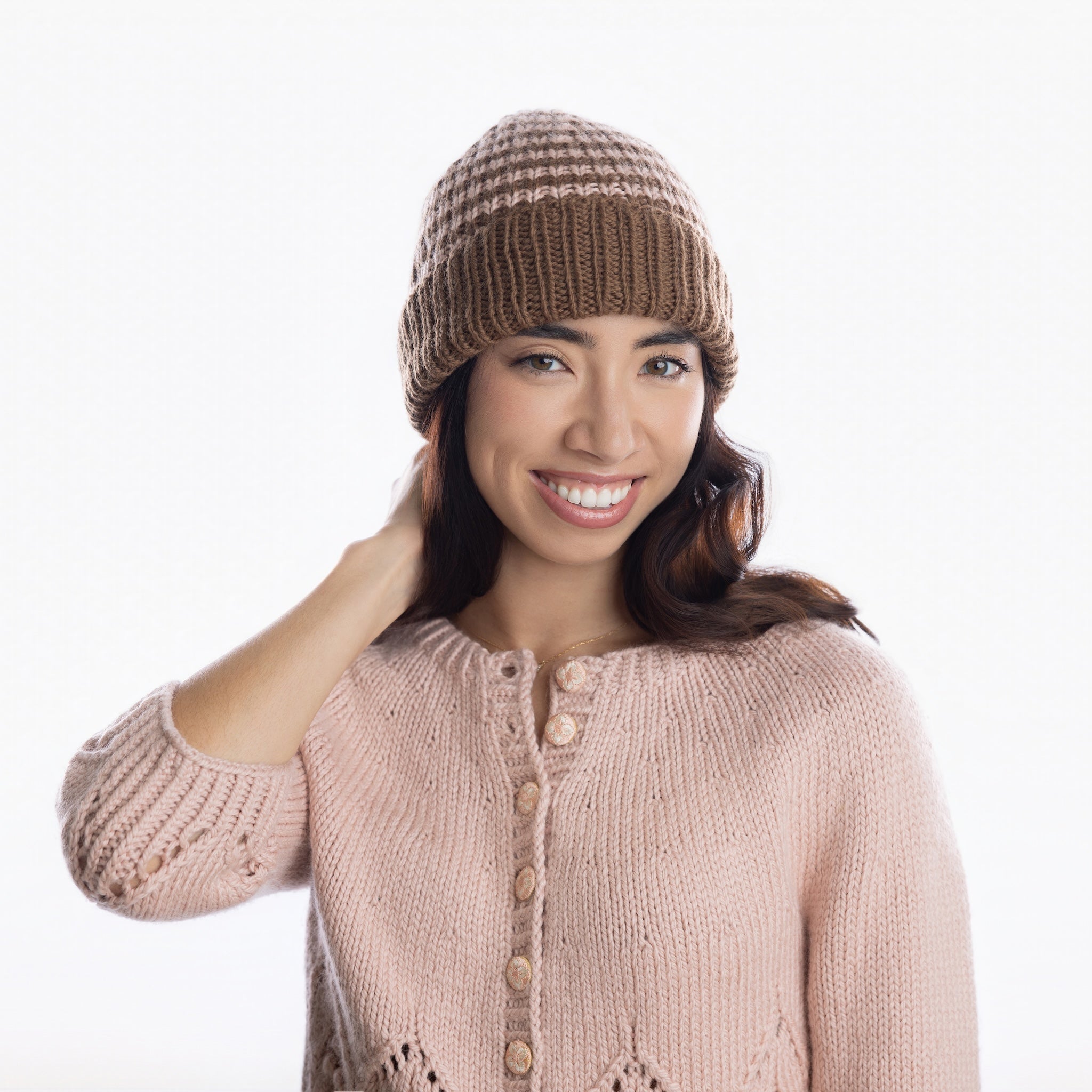 Striped Ribeanie Hat Knitting Kit