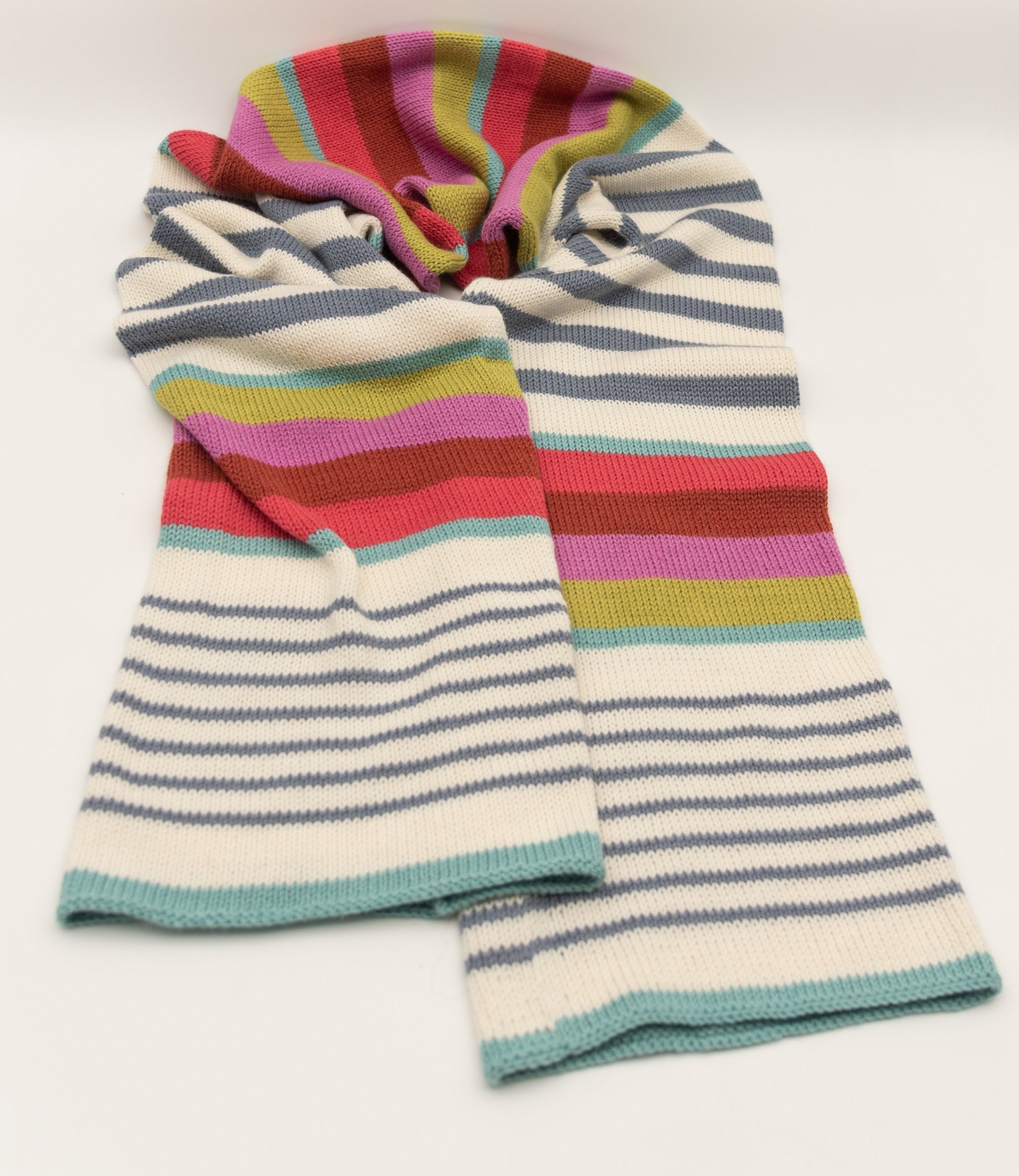 A. Opie Designs - Striped Elements Scarf and Hat Kit