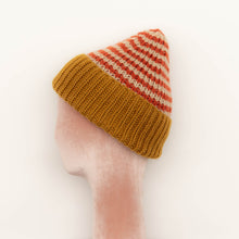 Load image into Gallery viewer, Striped Ribeanie Hat Knitting Kit