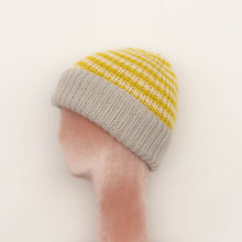 Load image into Gallery viewer, Striped Ribeanie Hat Knitting Kit