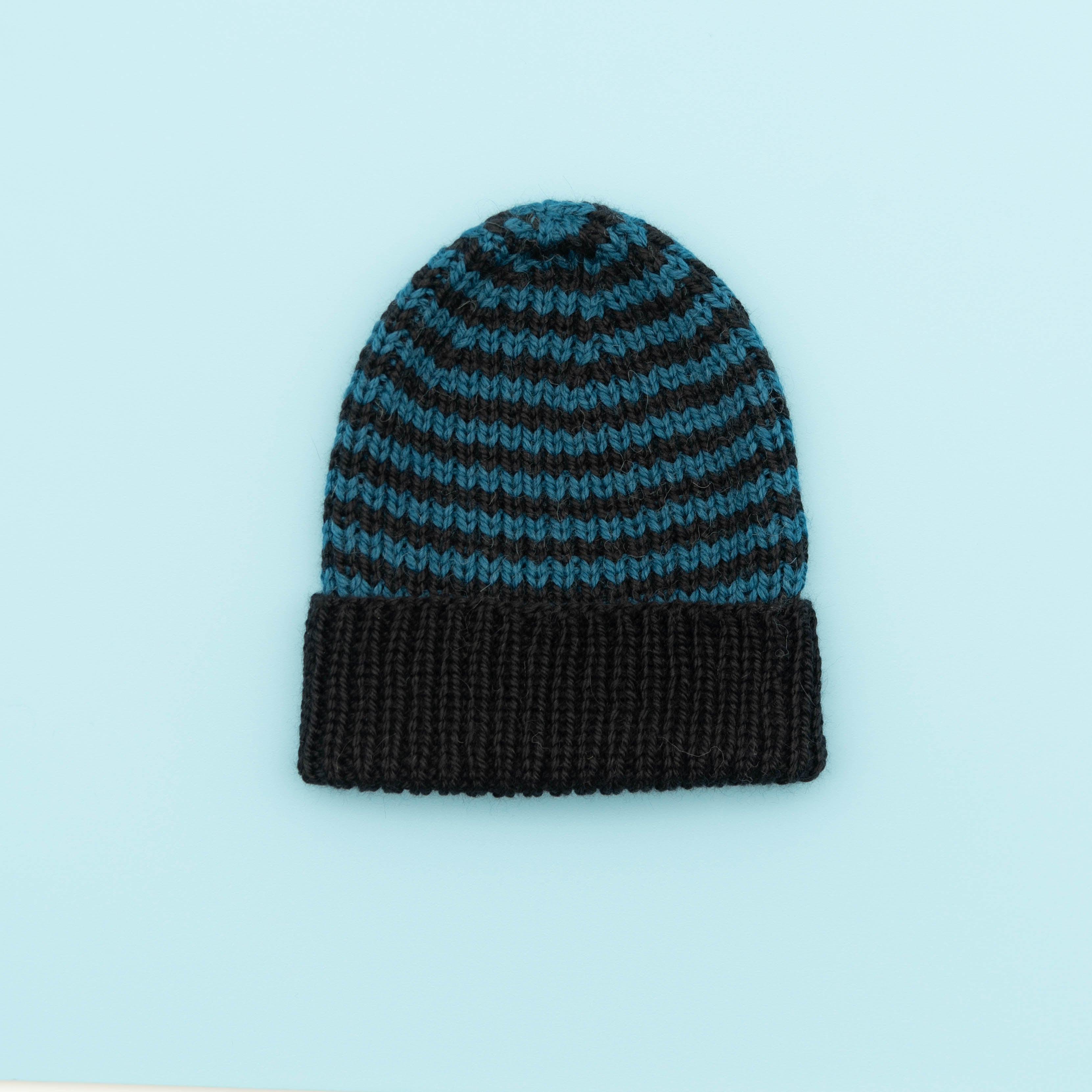 Striped Ribeanie Hat Knitting Kit