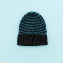 Load image into Gallery viewer, Striped Ribeanie Hat Knitting Kit