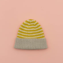 Load image into Gallery viewer, Striped Ribeanie Hat Knitting Kit