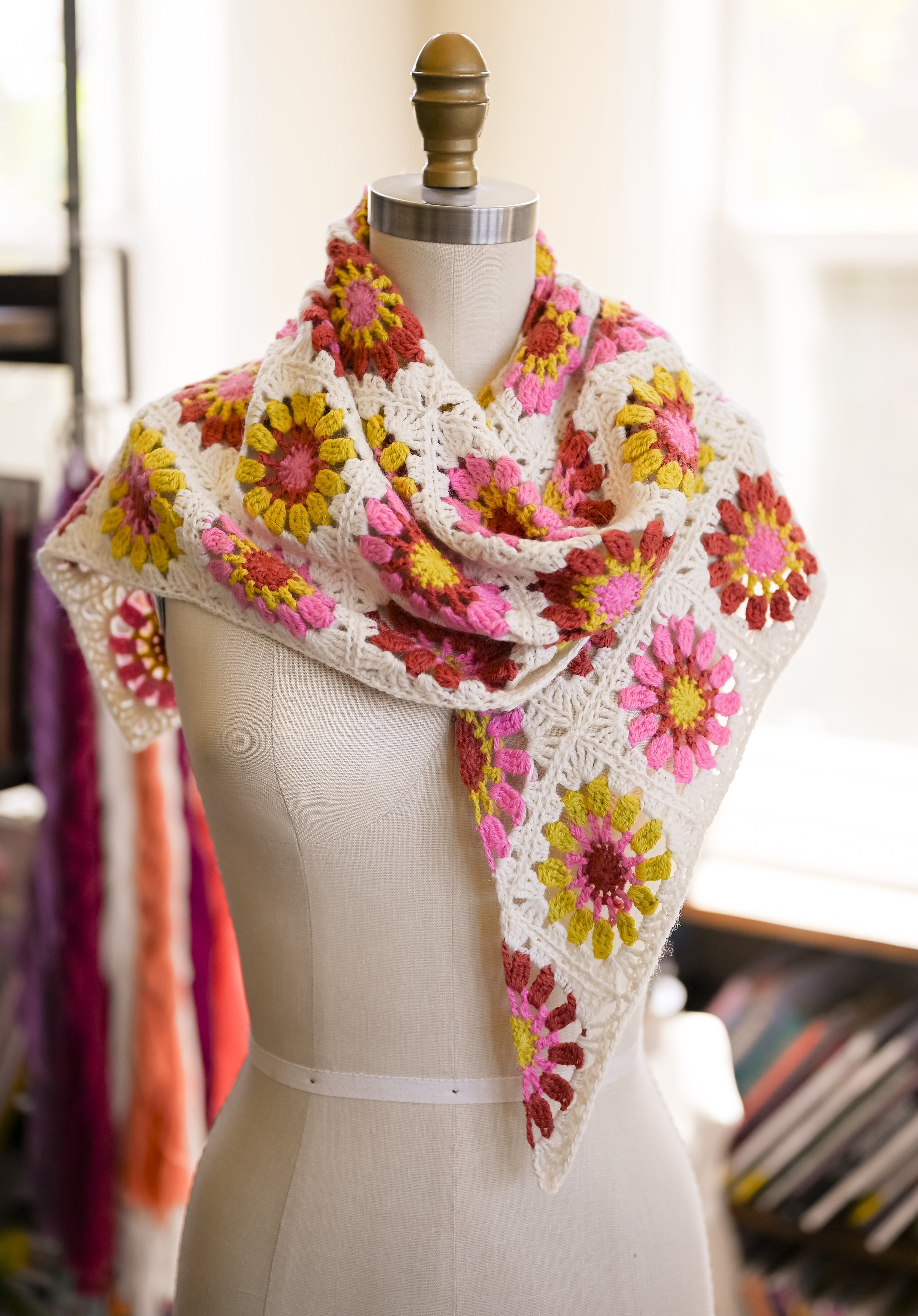 Sugar Bloom Shawl Kit - Crochet