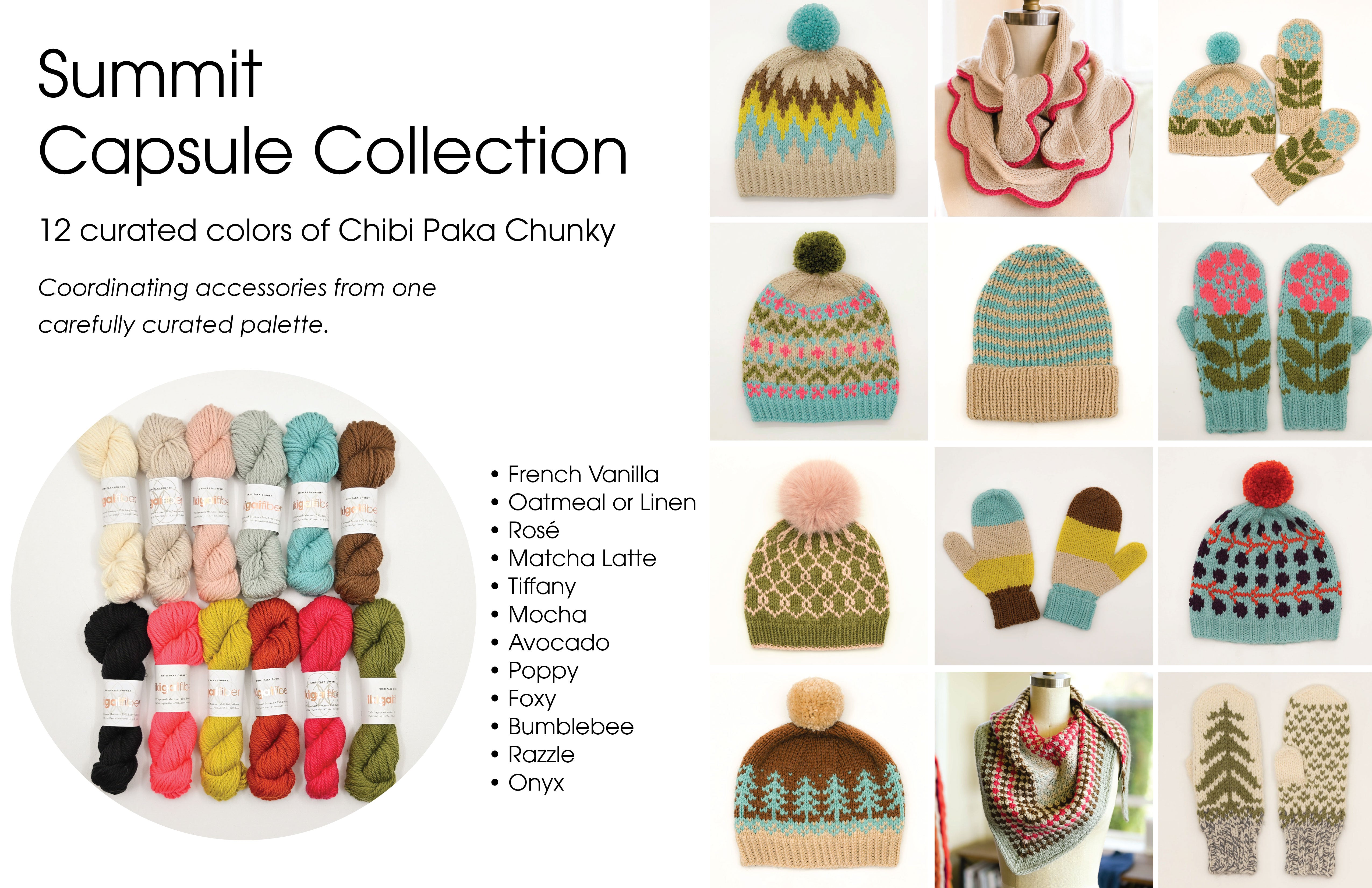 Wholesale Fiber: Chibi Paka Chunky Capsule Collection (12 bags of 10 skeins each)