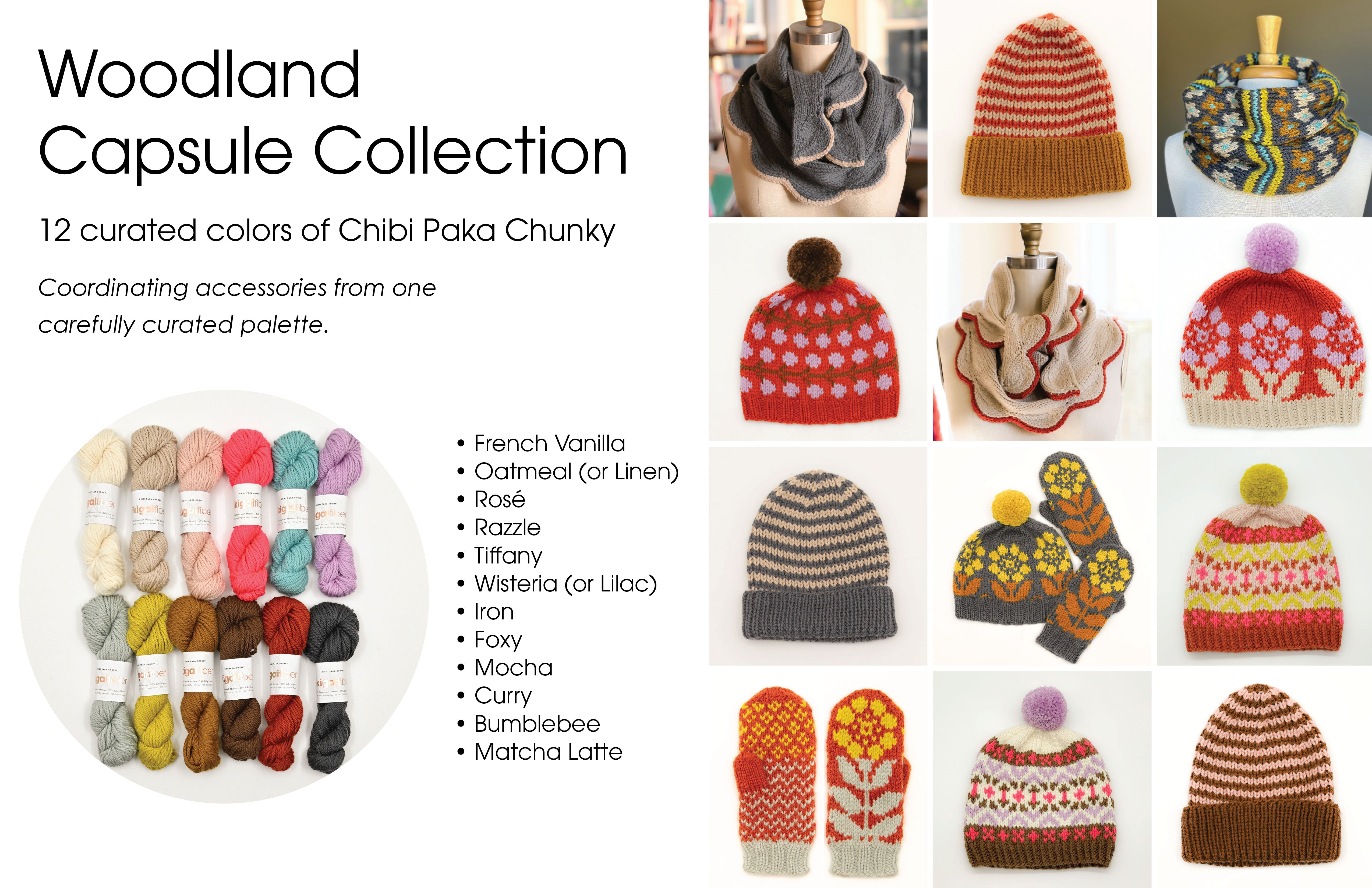 Wholesale Fiber: Chibi Paka Chunky Capsule Collection (12 bags of 10 skeins each)