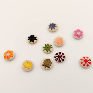 Wholesale Embroidered Buttons (3 packs of 5 buttons)