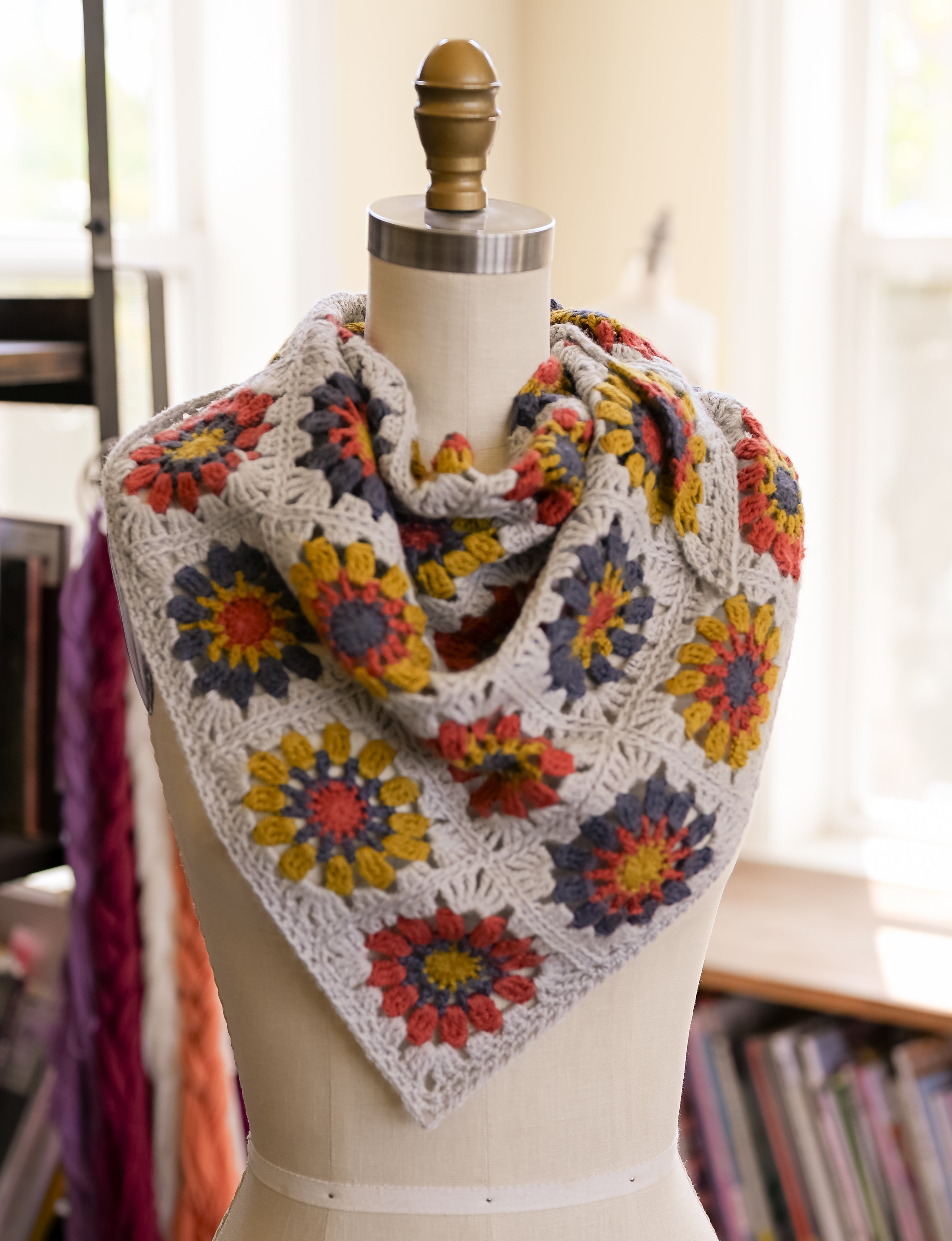 Sugar Bloom Shawl Kit - Crochet