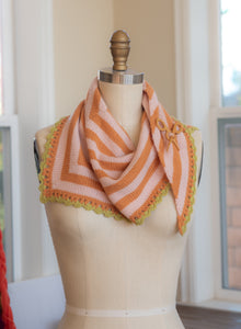 Gumdrop Kerchief with Crochet Edge