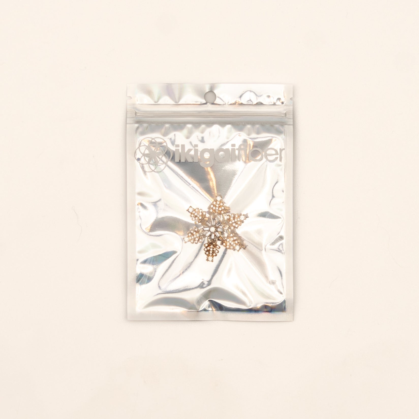 Wholesale Notions: Snowflake Crystal Brooch (2 pouches)