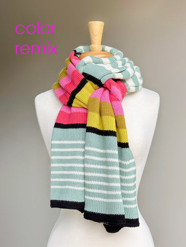 A. Opie Designs - Striped Elements Scarf and Hat Kit