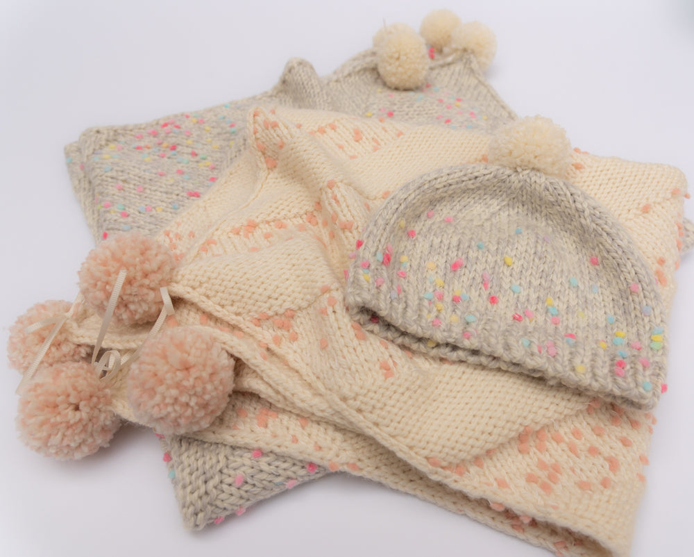 Tama Large Blanket & Baby Hat Knitting Kit