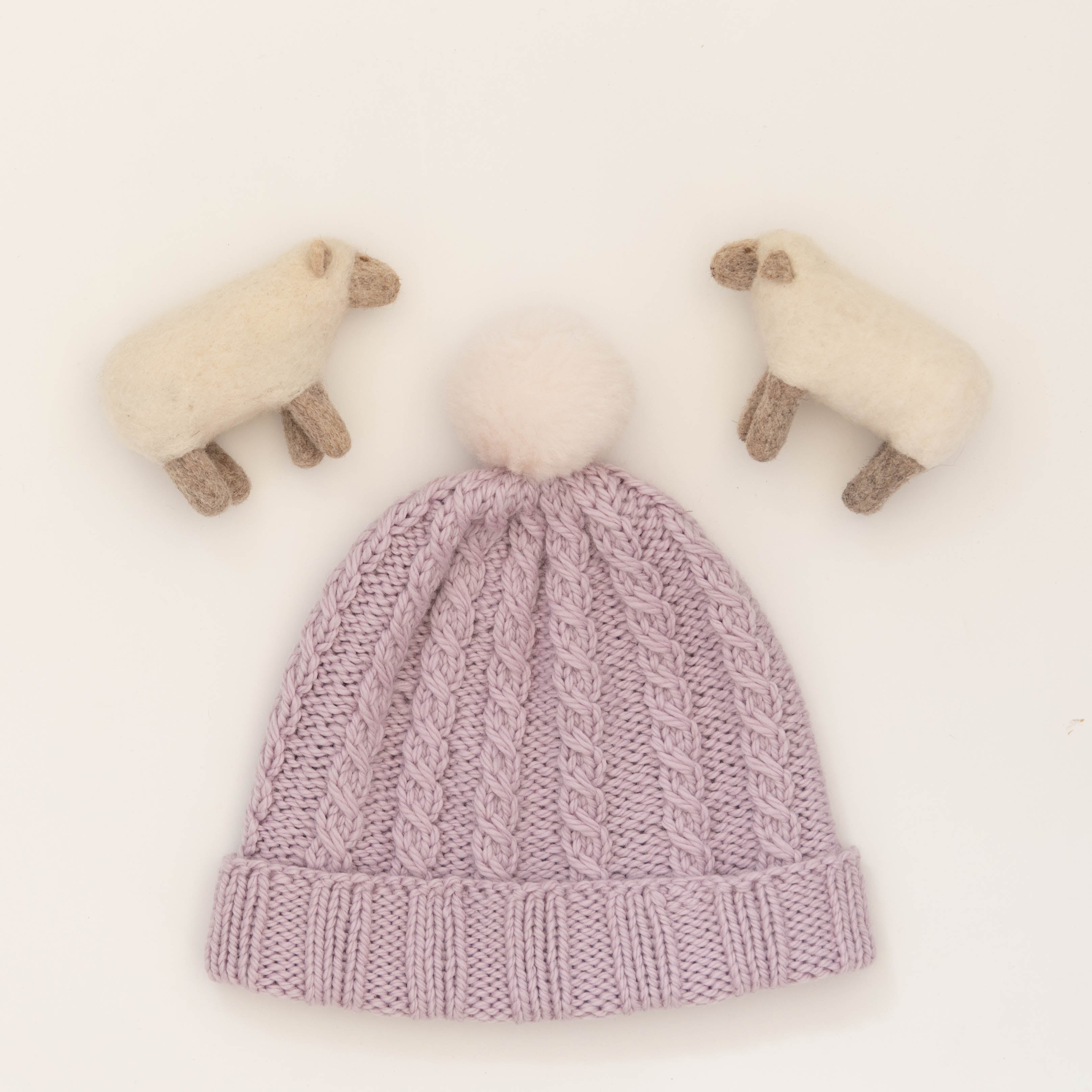 Cabled Elements Hat by A. Opie Designs