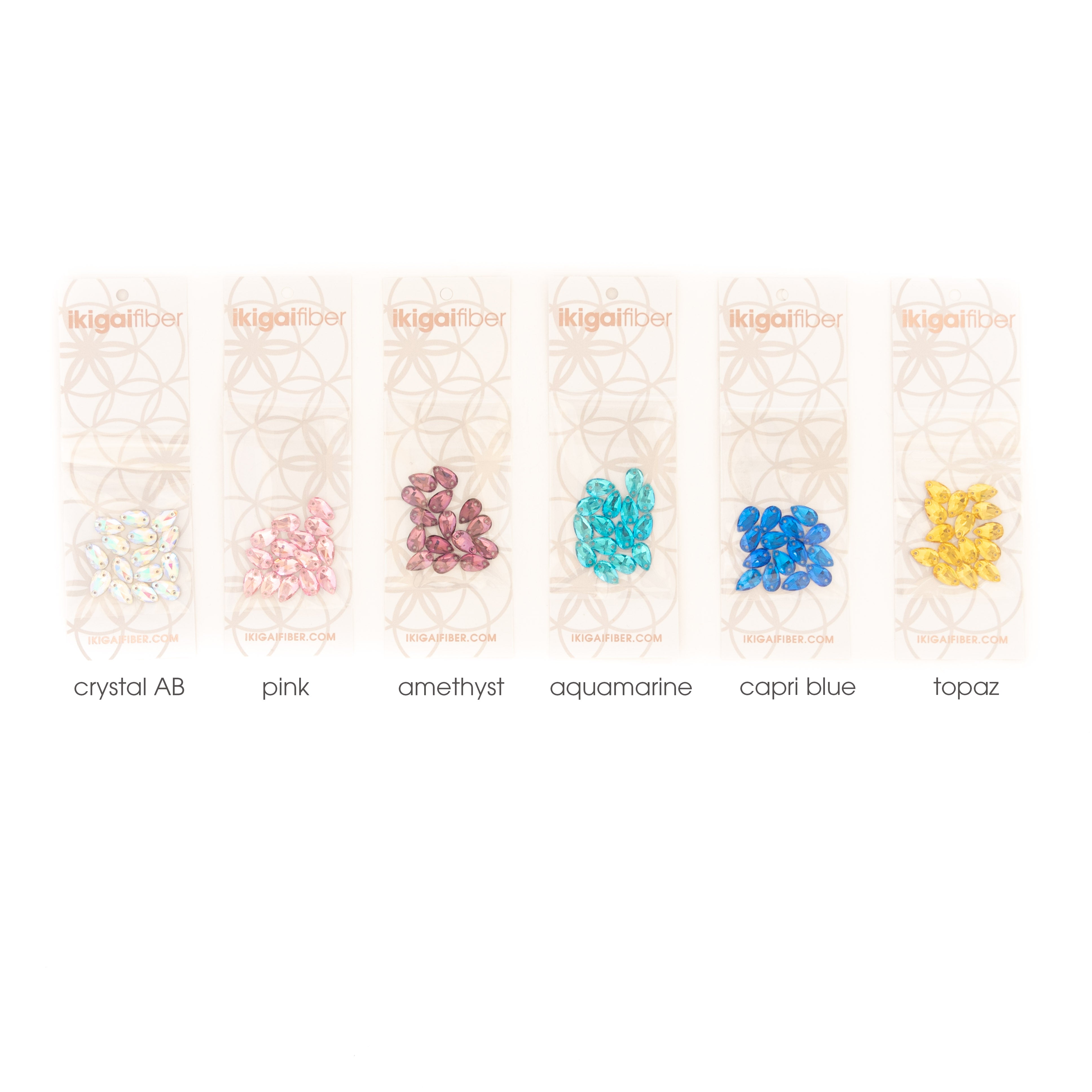 Sew-On Tear Drop Crystals