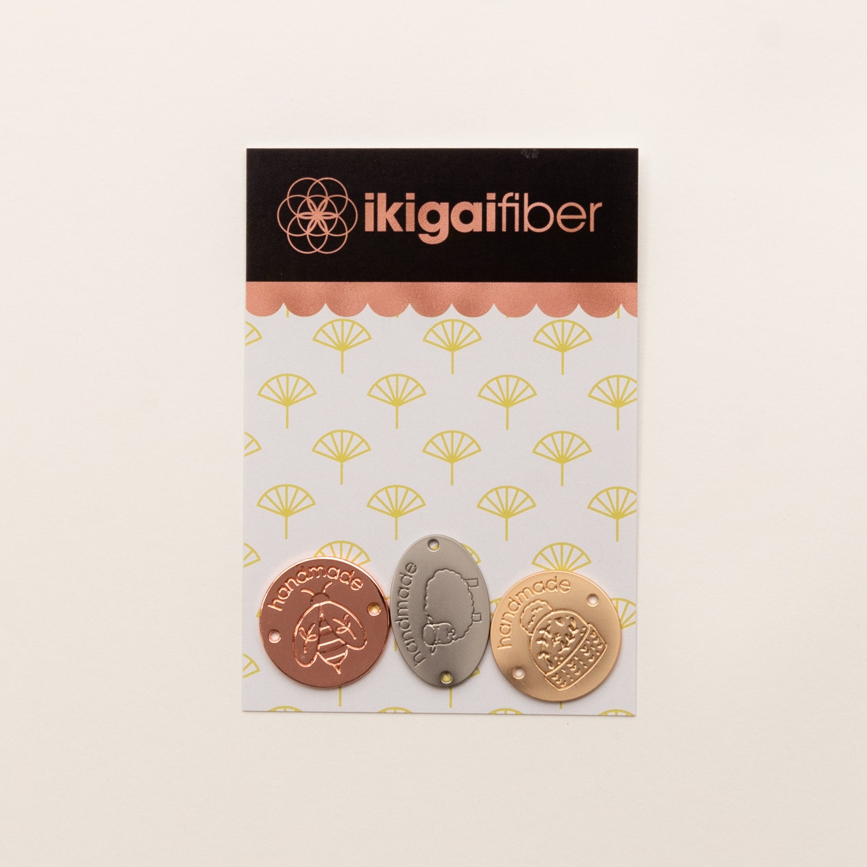 Wholesale Metal Handmade Tags (4 packs) – Ikigai Fiber