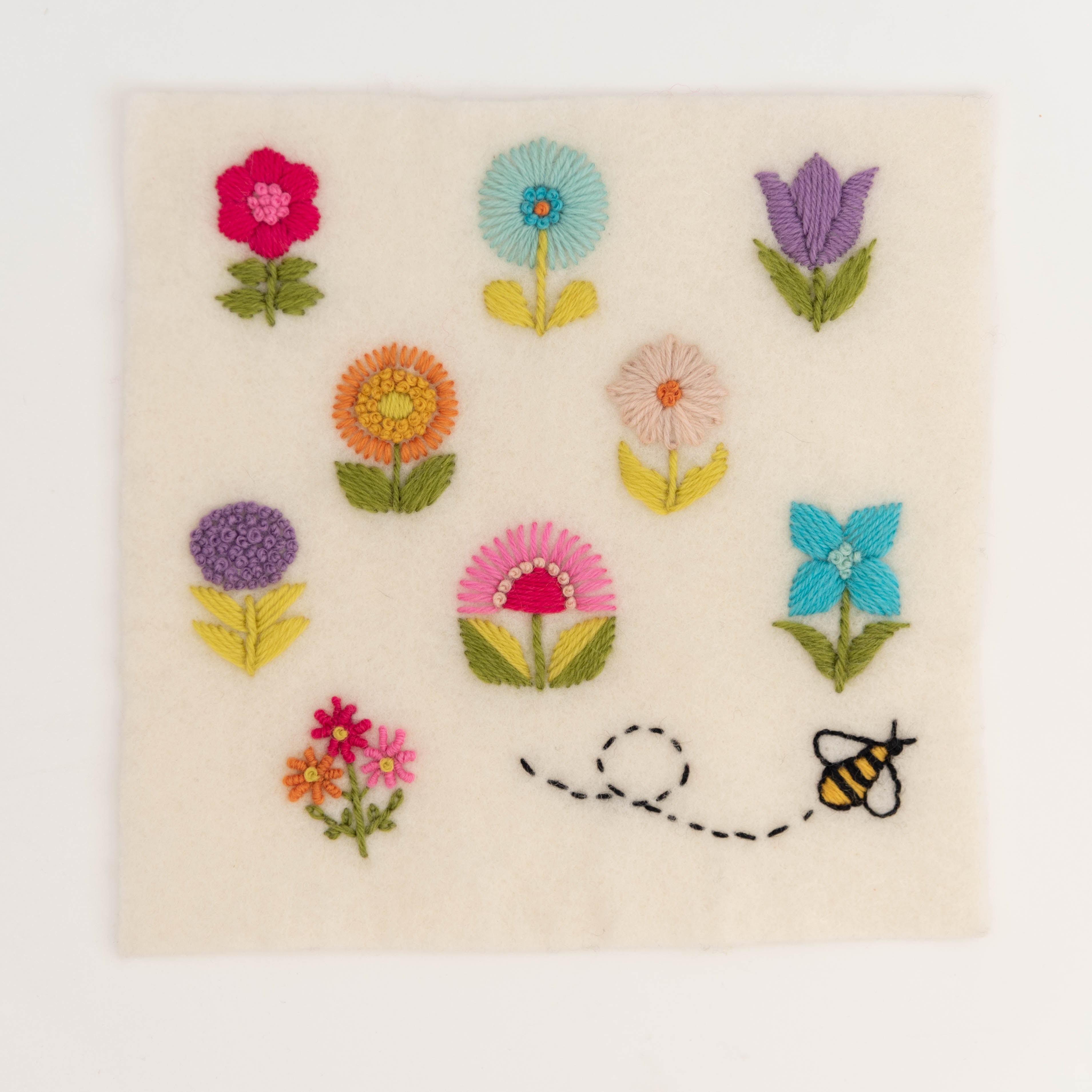 Wholesale Pattern: Stick & Stitch Embroidery Pattern - Scandi Flowers (5-10 Patterns)