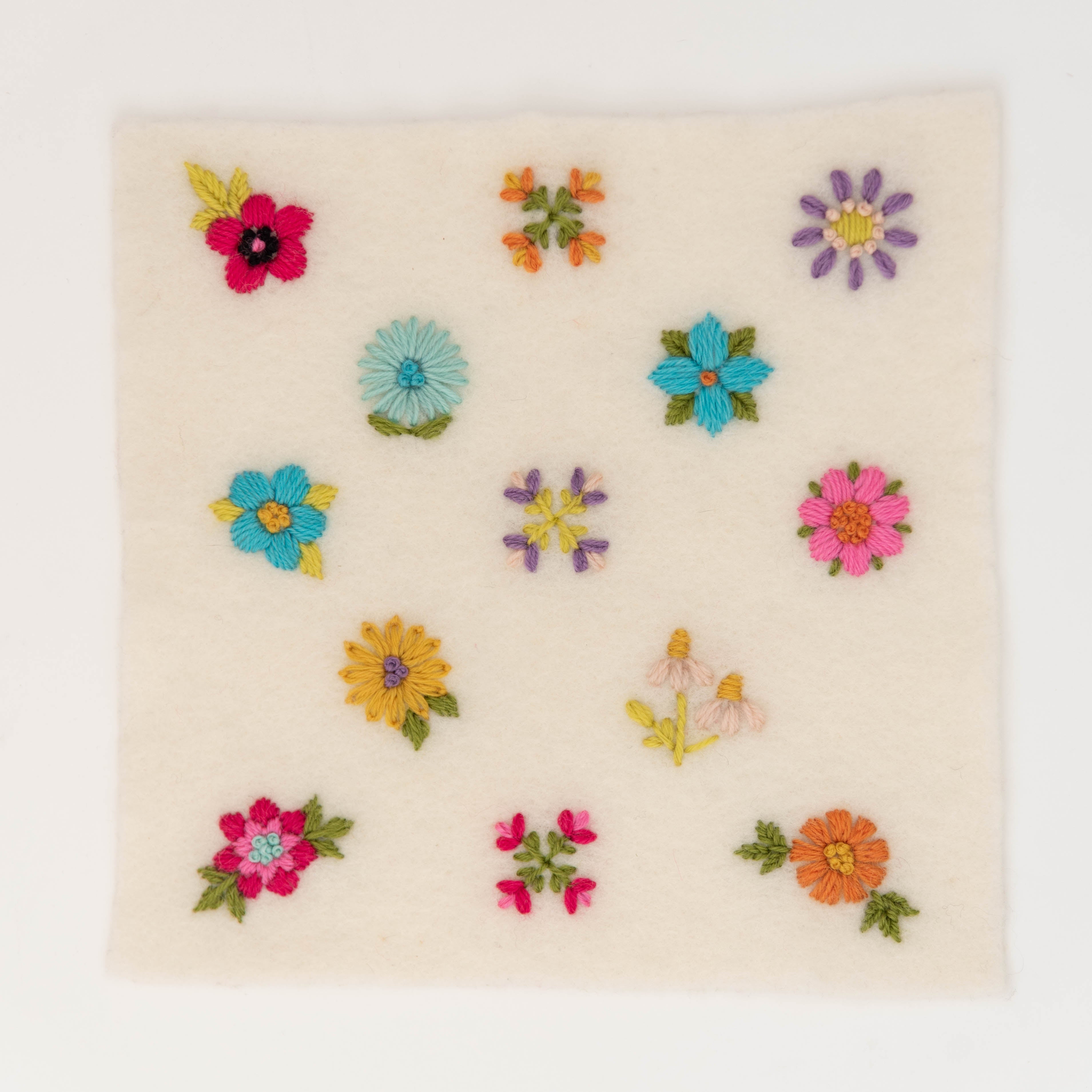 Wholesale Pattern: Stick & Stitch Embroidery Pattern - Scandi Flowers (5-10 Patterns)