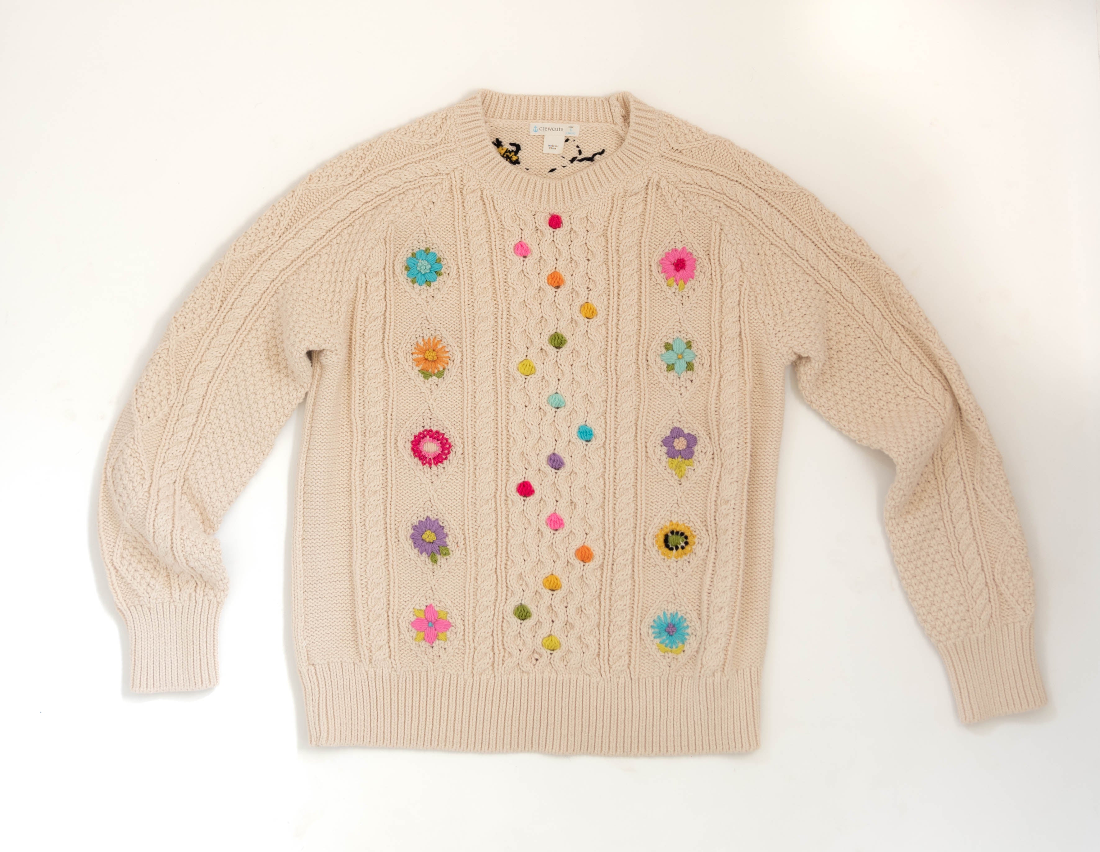 Scandi Flowers Stick & Stitch Embroidery Pattern