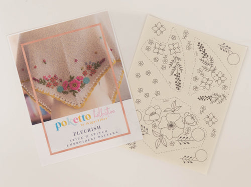 Wholesale Stick & Stitch Embroidery Pattern - Fleurish (5 -10 Patterns)