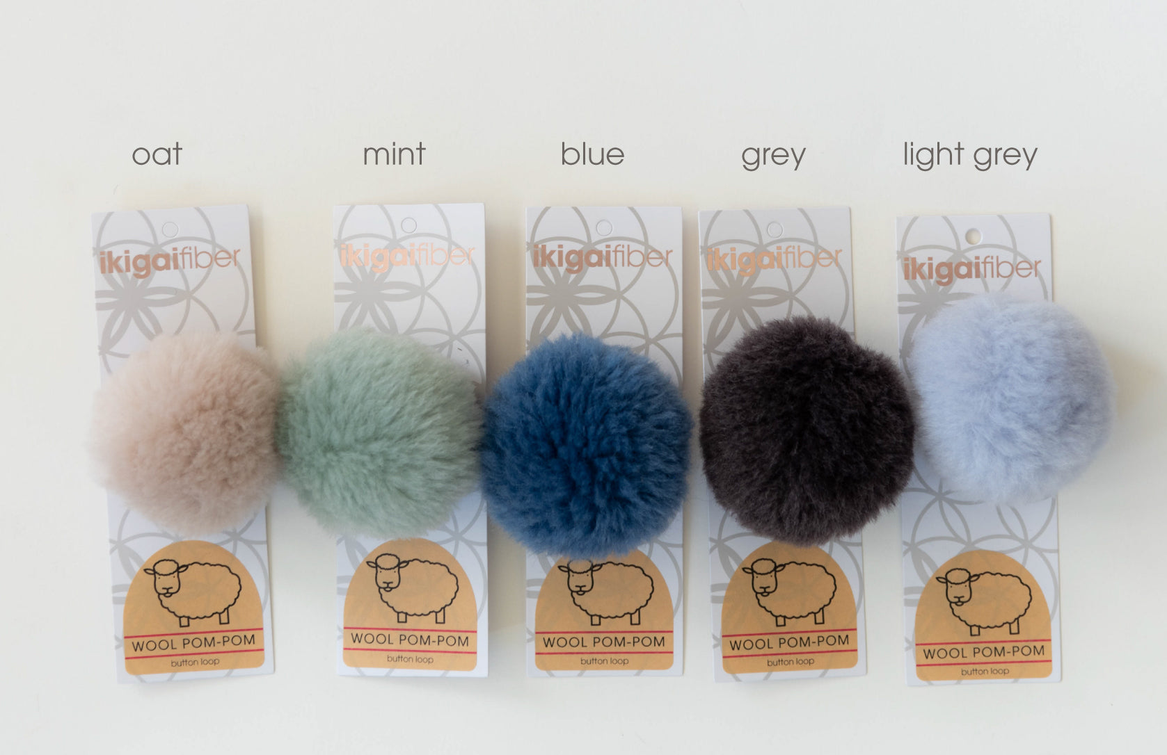 Wholesale Poms: Wool Pom-Pom (8 cm, 2 cards/order)